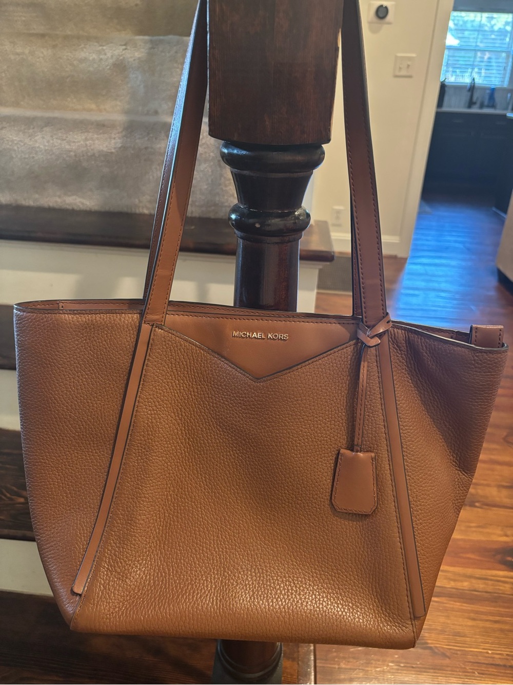 Michael Kors Brown Pebbled Leather Tote